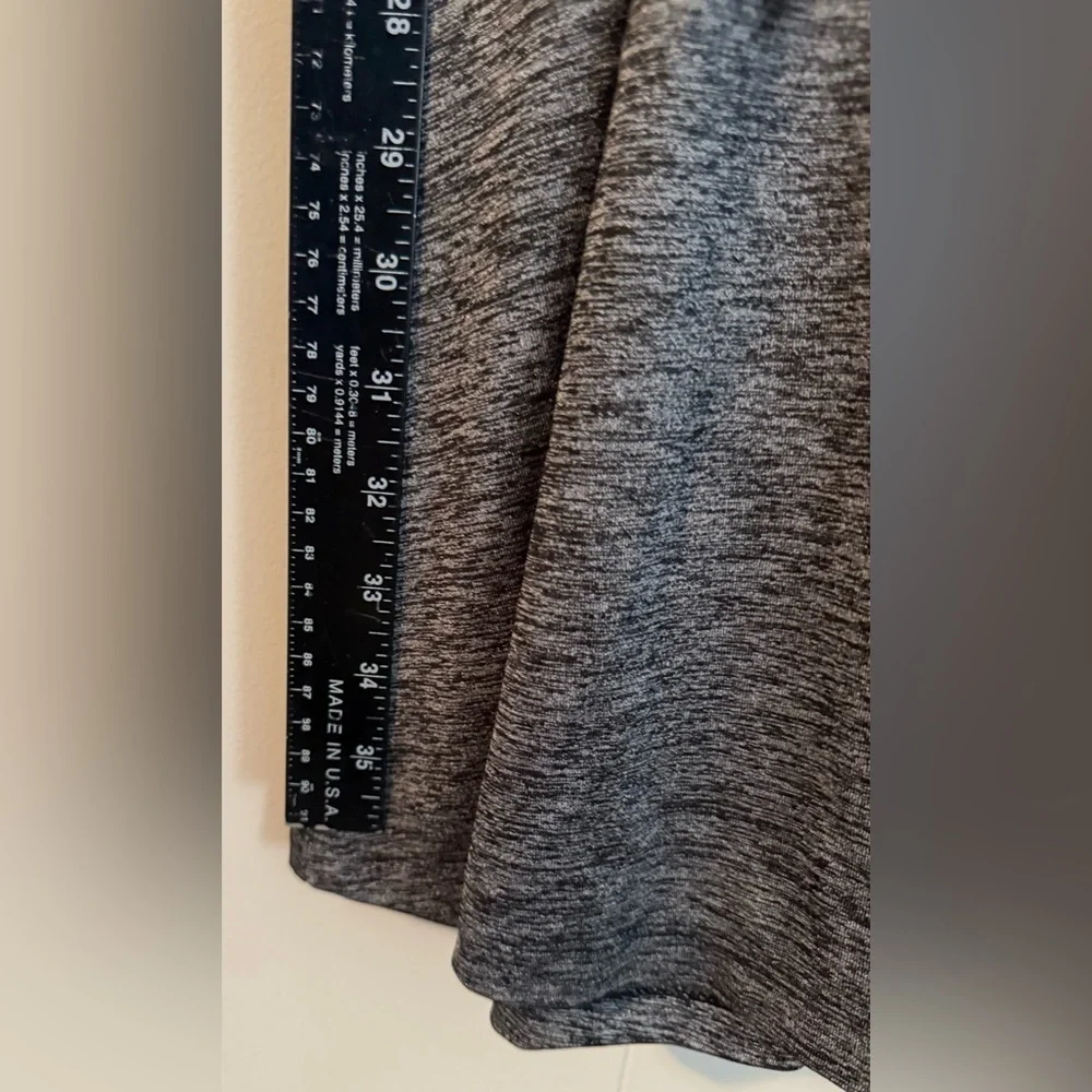 Athleta Sweet Sunday Faux Wrap Mini Dress Women’s Space Dye Gray 215102-00 Sz M